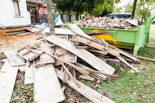 Professionals conducting loft clearance in Fitzrovia